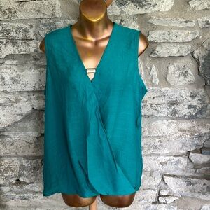 Sleeveless Teal Women's Top